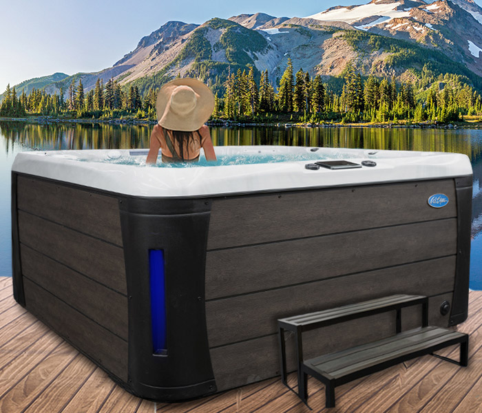 Calspas hot tub being used in a family setting - hot tubs spas for sale Saskatoon